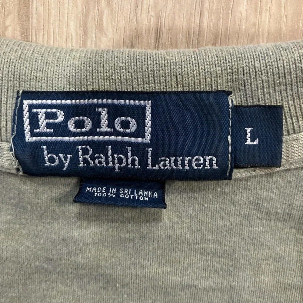 Polo Ralph Lauren Collared Short Sleeve Shirt L Olive Green